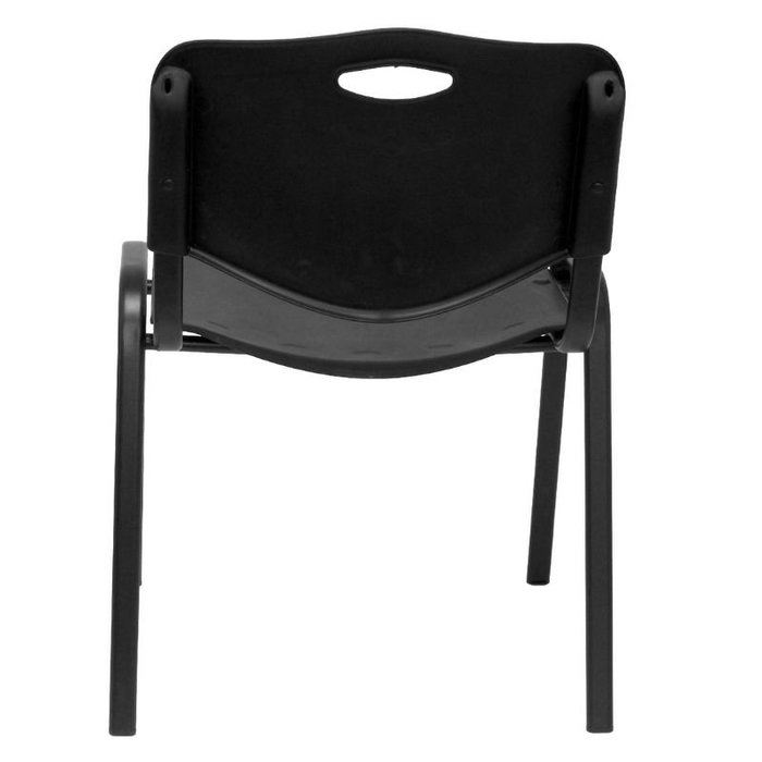 Piqueras y Crespo Silla Confidente Robledo Apilable PVC Negro